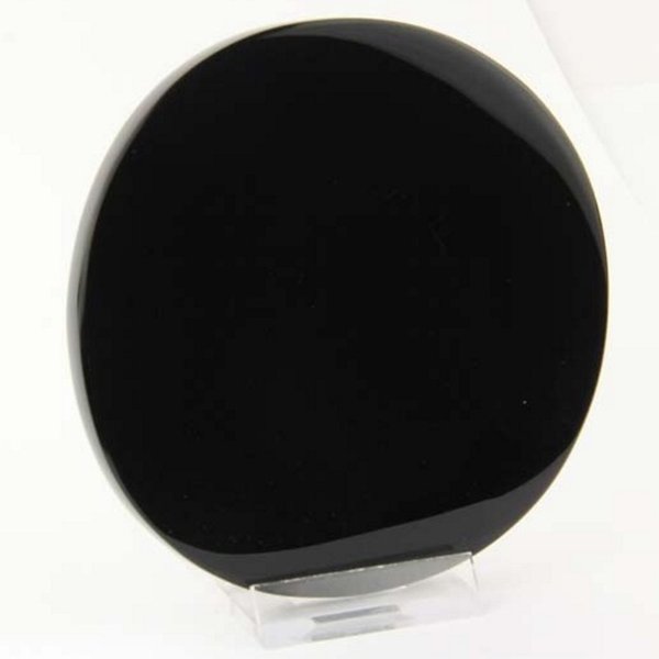 Schwarzer Obsidian-Spiegel - 18 cm